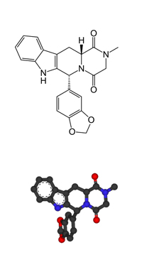 Structure du principe actif du tadalafil