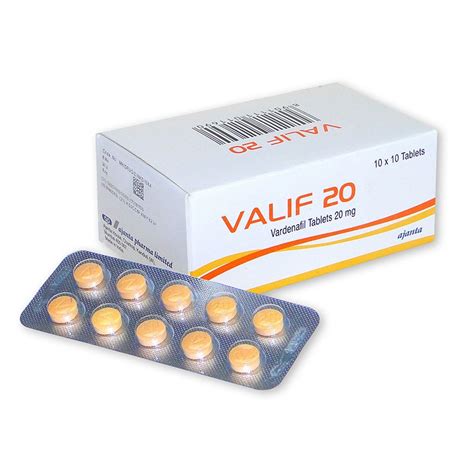 Valif 20 mg comprimés de vardénafil