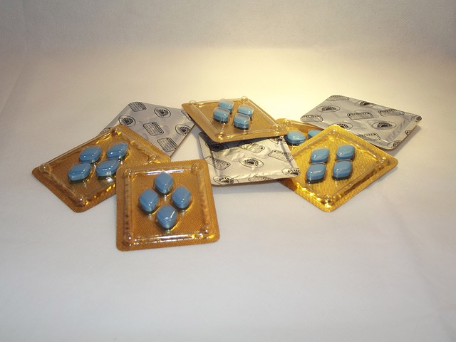 The original Viagra pills in blisters