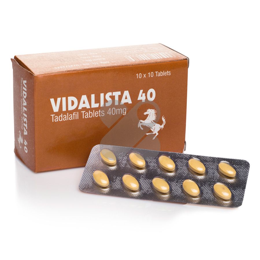 VIP : 10 × Paquets Vidalista 40 mg (100 Comprimés)